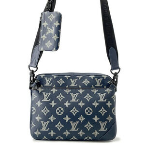 Louis Vuitton Monogram Shadow Black Trio Messenger Shoulder Bag